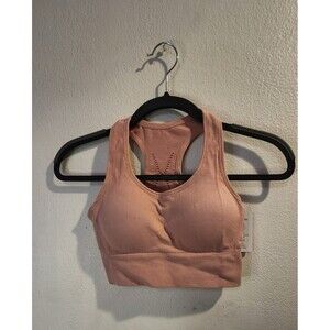 Sports Bra Seamless Padded Yoga Workout Bras Crop Tank Tops ONE SIZE COLOR Pink